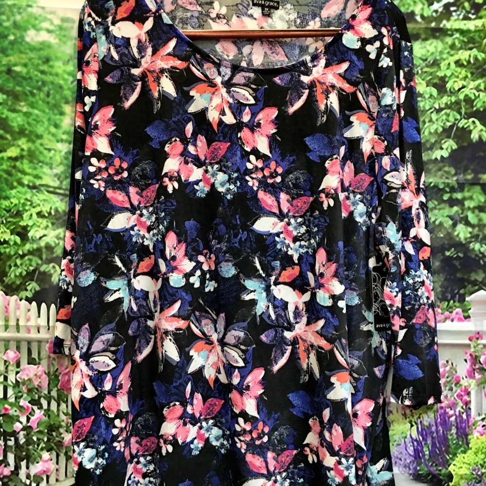 Ava Grace 3x Button Down Blouse - image 2